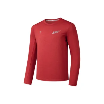 QIAODAN Feiying T Shirt Men's Vintage True Red