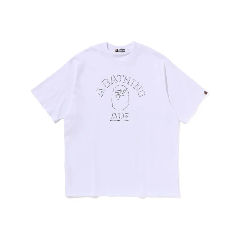 Bape Rhinestone College Relaxed Fit Tee-2