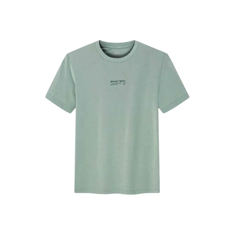 Erke Variety Training Collection T Shirt Men's Unbleached Green-0