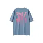 Haze Blue-T-Shirt-Ghost Letter Small Back