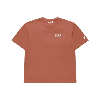 FILA FUSION Set in Sleeve T Shirt Unisex Labyrinthine Orange