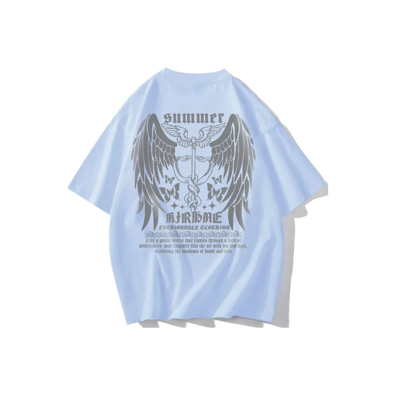 KIRHNE Drop Shoulder Sleeve T Shirt Unisex-11