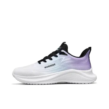 Warrior Anti Slip Wear Resistant Low Top Physical Fitness Test Physical Exam Running Shoes Men's White Purple Blue
