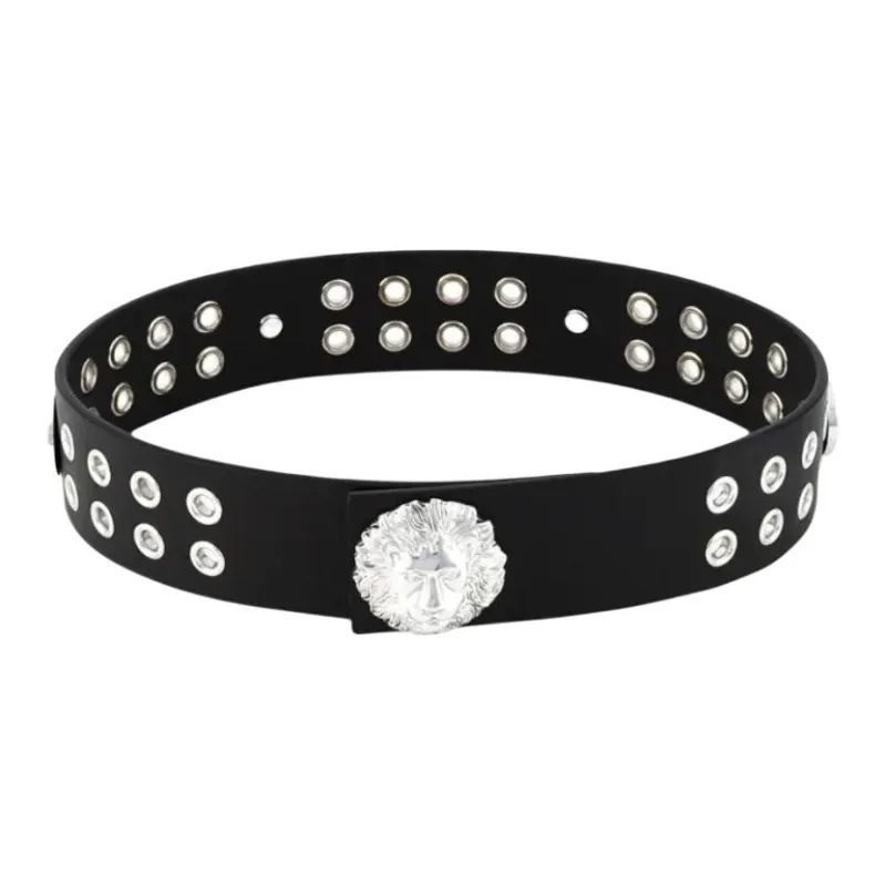 FANSIZHE Cortical Metal Wristbands Women's Black-0