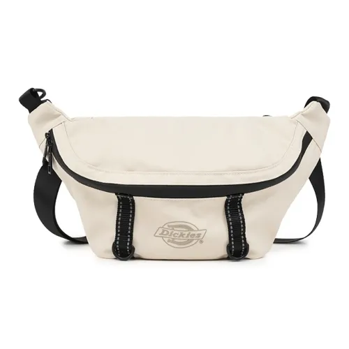 Dickies Polyester One Shoulder Crossbody Fanny Pack Sling Bag Regular Unisex Ecru Apricot/Classic Black