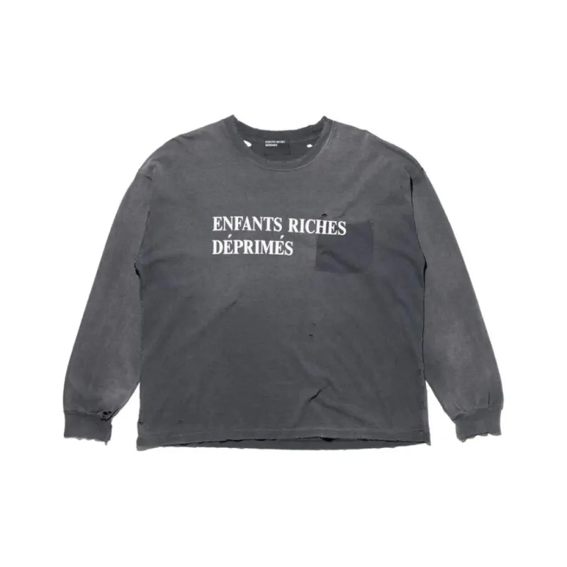 ENFANTS RICHES DEPRIMES Logo print T s-0
