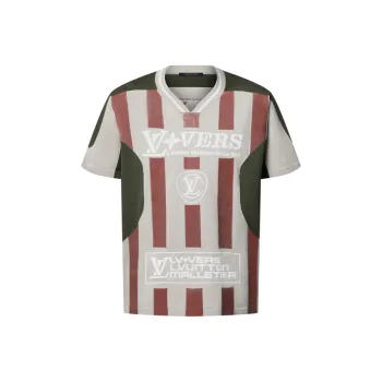 LOUIS VUITTON Intarsia Short Sleeved V Neck Top