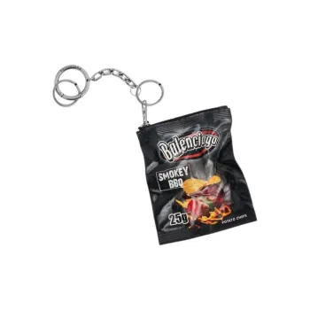 Balenciaga Calfskin, Metal Keychains Men's Black