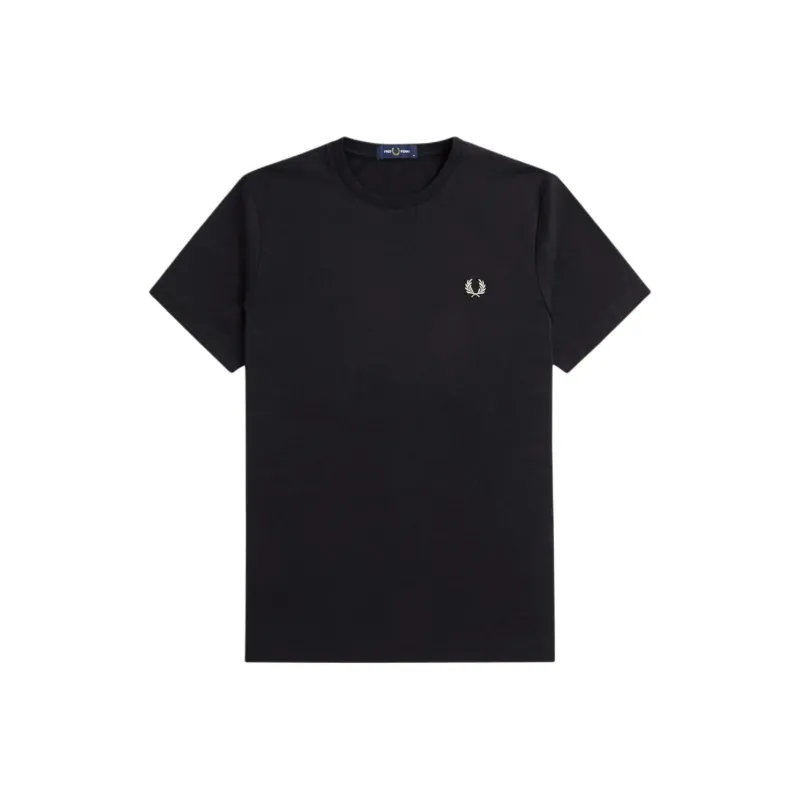 FRED PERRY T Shirts Men Black-0