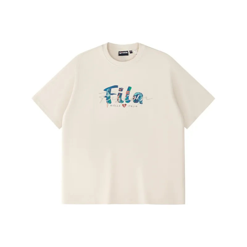 FILA FUSION LIFE T Shirt Unisex Pen Screw Apricot-0
