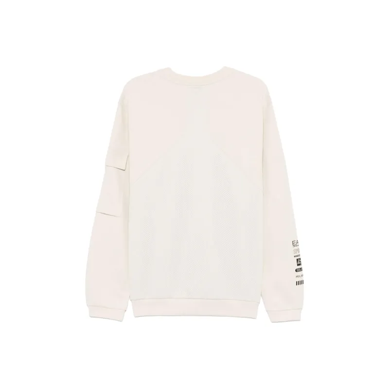 EMPORIO ARMANI Rubberised Logo print Sweatshirt-1