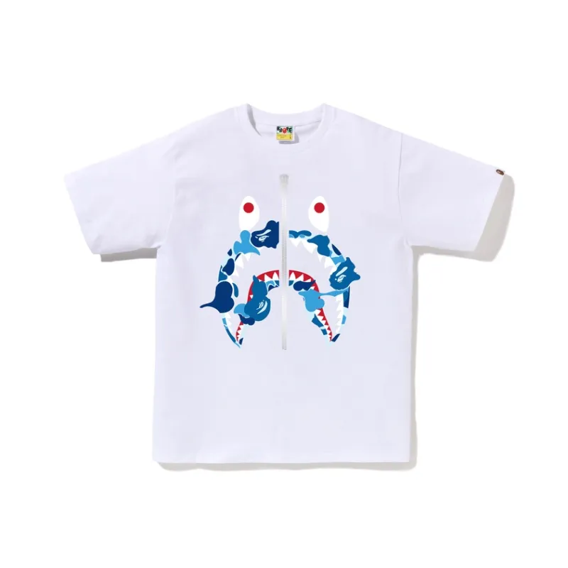 A BATHING APE Abc Camo Rebuild Shark Tee-2