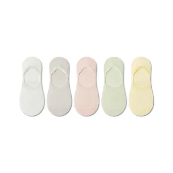 AUGUST No Show Socks Women's 5 Pack Mixed Color