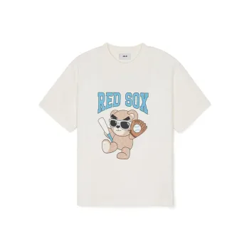 MLB Boston Red Sox Mega Bear Boston Red Sox T Shirt Unisex Cream
