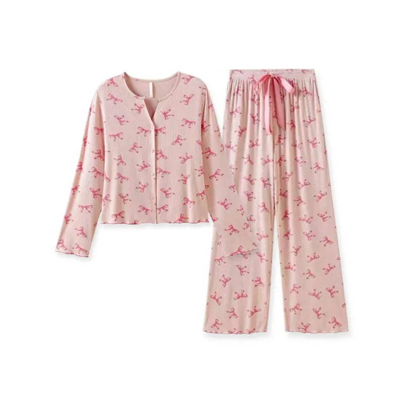 WANANNI Pajama Set Women's Cherry Blossom Pink-0