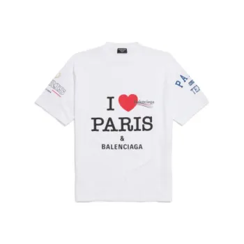Balenciaga SS25 T Shirt Loose Fit Unisex White