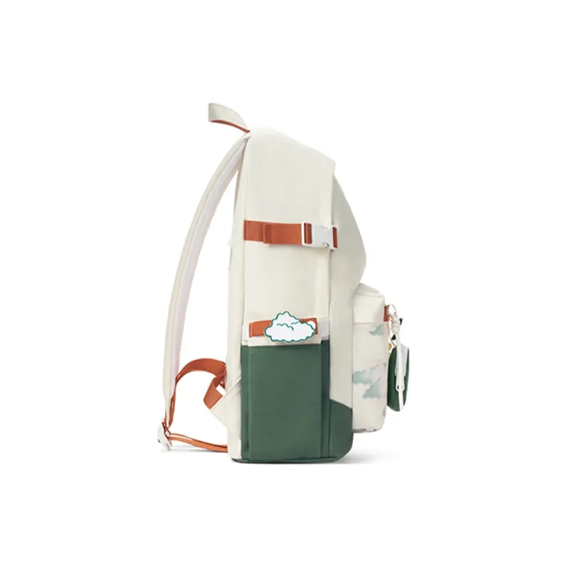 MR.ACE HOMME Polyester Backpack Large Size Unisex Auspicious Clouds Green-2