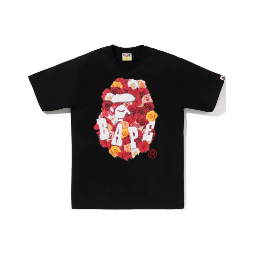 A BATHING APE Rose Ape Head Tee