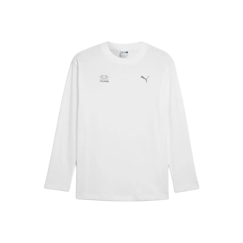 PUMA DARE TO Long Sleeve Tee T-Shirt Men's White-0