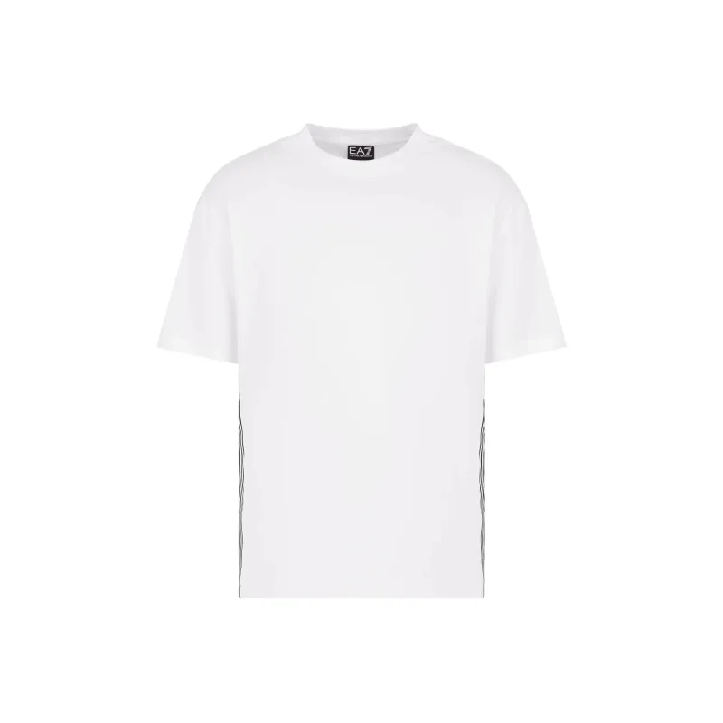 EMPORIO ARMANI Side Striped Logo Printed T-Shirt-0