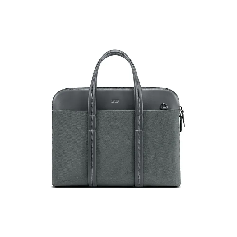 BVP Fabric With Cow Leather Briefcases Regular Unisex Multicolor-1