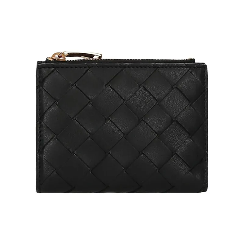 Bottega Veneta Sheepskin Wallet Women's Black-0