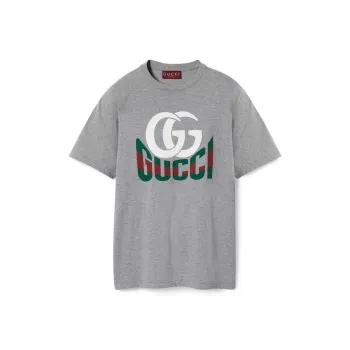 GUCCI Logo Printed Crewneck T Shirt