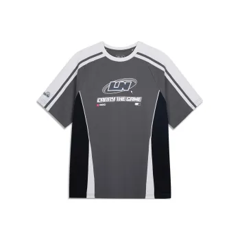 LiNing x LEAGUE OF LEGENDS Sports Life Collection T Shirt Unisex Coal Smoke Gray/Black