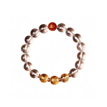 Stone On The Line Crystal Chinese Zodiac Beaded Bracelet Unisex