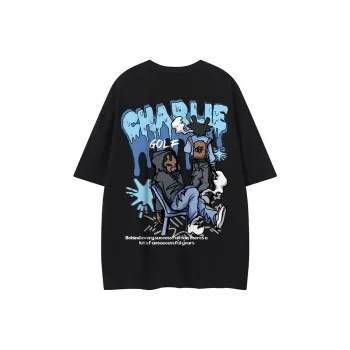 CHARLIE GOLF T Shirt Unisex Navy Blue