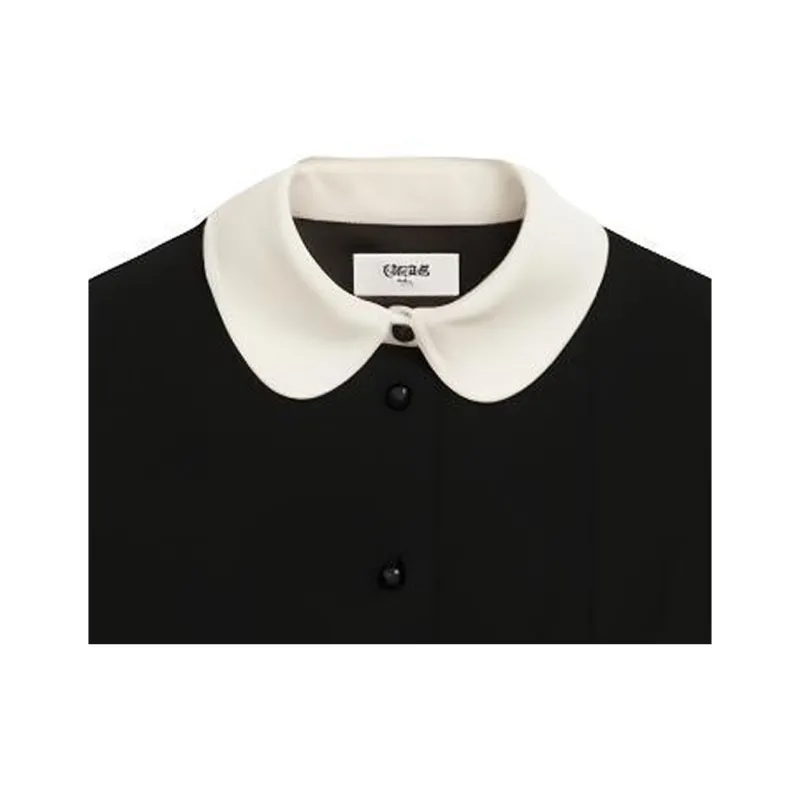 CELINE Long Sleeved Dresses Women's Black-1