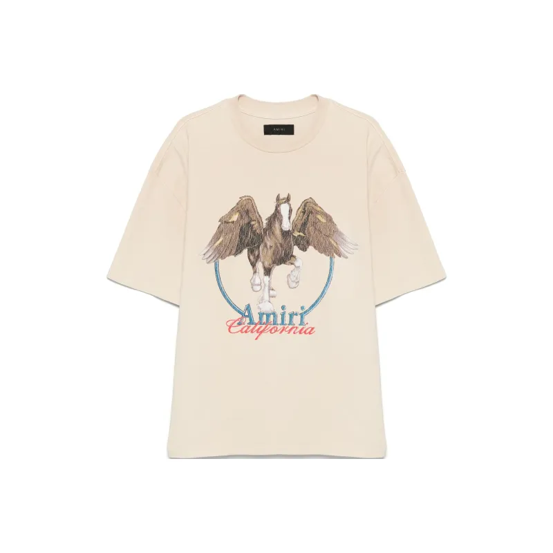 AMIRI Pegasus Printed Jersey T Shirt-0