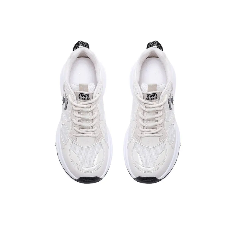 BENZI Anti Slip Wear Resistant Breathable Lightweight Height Increasing Low Top Chunky Sneakers Women's-1