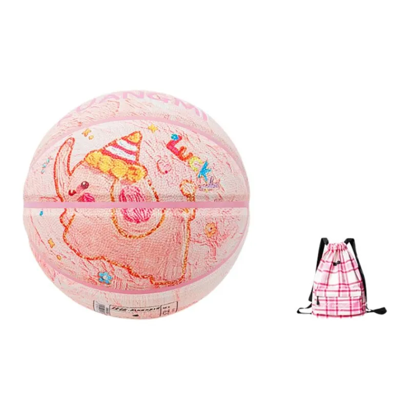 Kuangmi KMBB580 PU Basketball Pink Size 4 5 Size Street Training Kids'-11