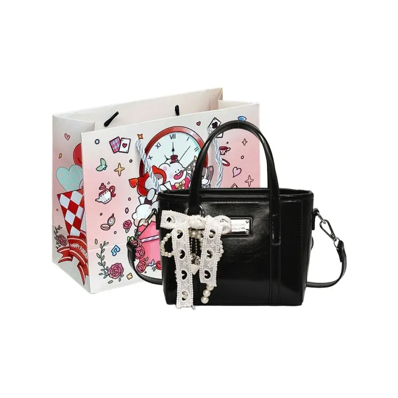 MOM'S HELPER PU Handbag Regular Women's Pink/Ecru/Blue/Black-12