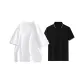 2 Pack (White Short-Sleeved+Black Polo)