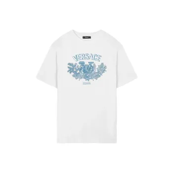 VERSACE University Coral Cotton T shirt