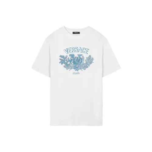 VERSACE University Coral Cotton T shirt