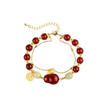 220 True Cause 284 Hetian Jade Bracelets Pale Greenish White Jade Women's
