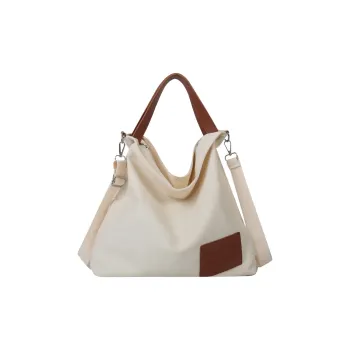 S.REPHEN Canvas Bag Crossbody One Shoulder Handbag Regular Unisex White/Black