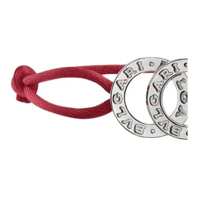 BVLGARI Fabric Metal Hand Rope Unisex Silver-2