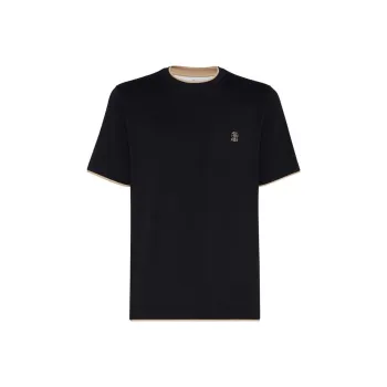 Brunello Cucinelli Layered Effect Crewneck T Shirt
