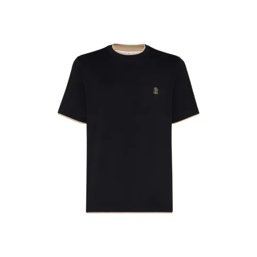 Brunello Cucinelli Layered Effect Crewneck T Shirt