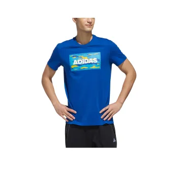Adidas T Shirt Men's Collegiate Blue