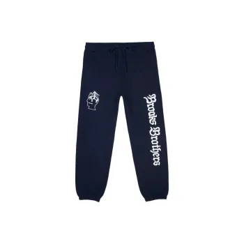 Brain Dead BROOKS BROTHERS Collaboration Knitted Sweatpants Unisex Navy