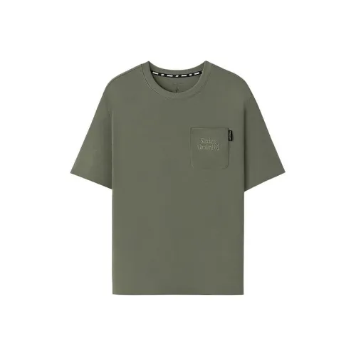 Skechers Sports Alliance Series T-Shirt Men's Rock Blue Grass Green