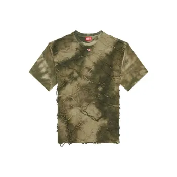 DIESEL T Boxket Floating Strands Tie Dyed T Shirt
