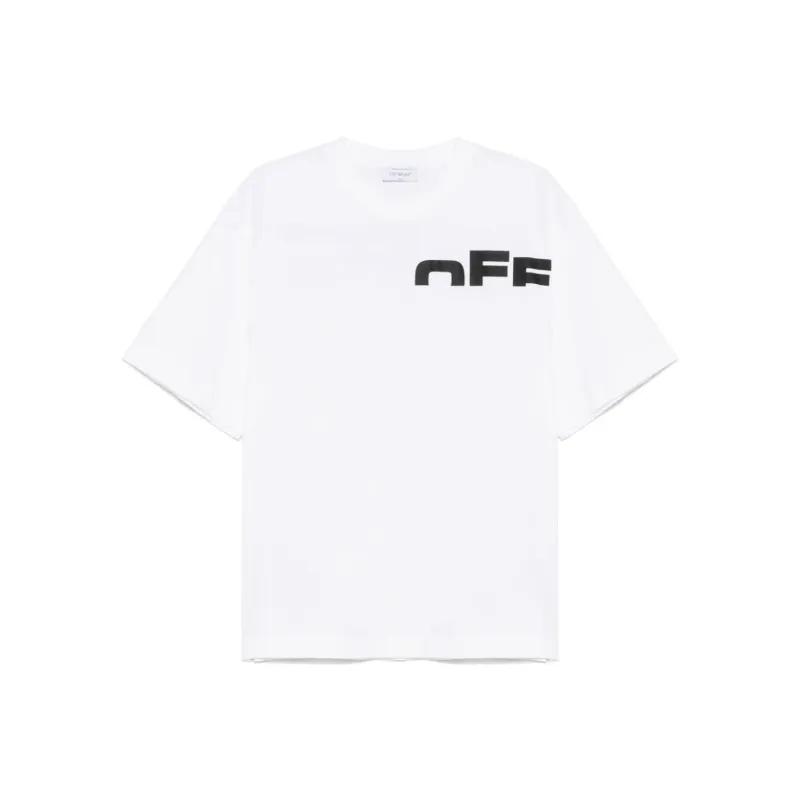 Off Logo Printed Crewneck T Shirt-0