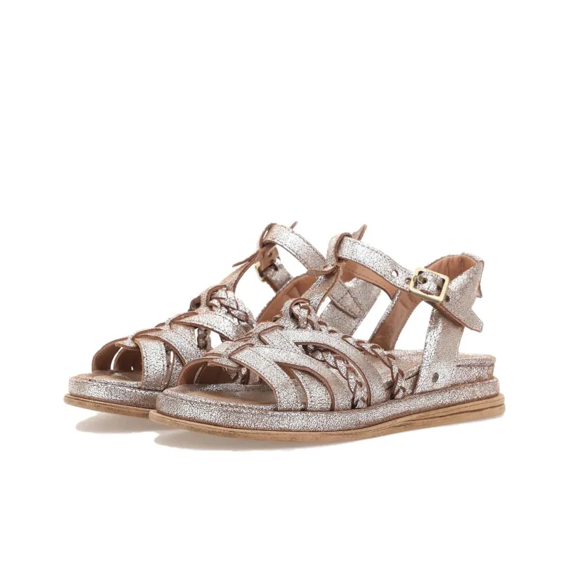 AirStep SPOON Roman Sandals Women's Silver Umber-3