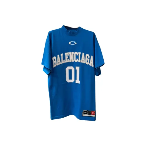 Balenciaga SS25 T-Shirt Loose Fit Version Men's Blue